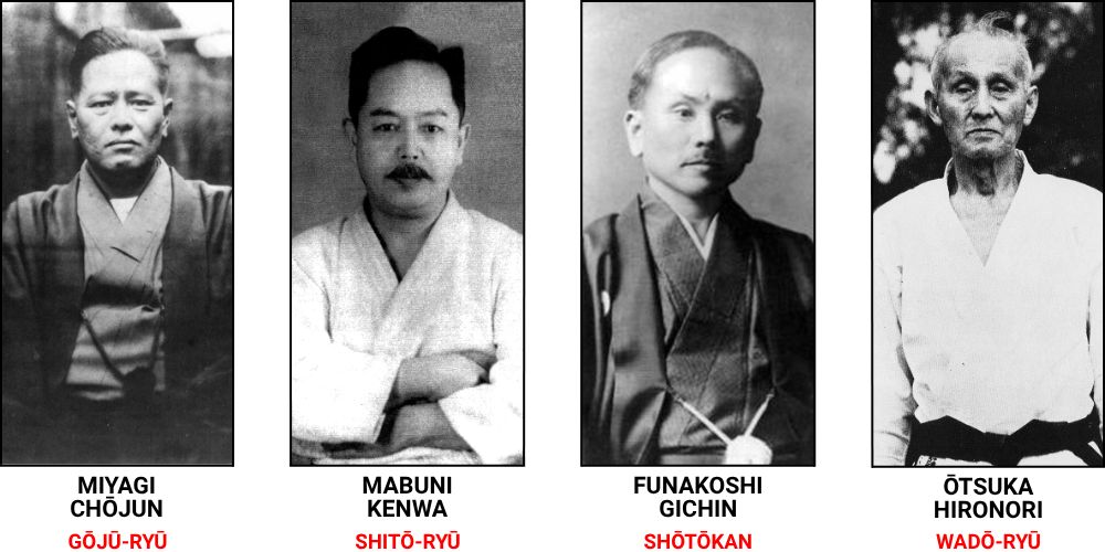 historia-karate-mistrzowie-style-goju-shito-ryu-shotokan-wado